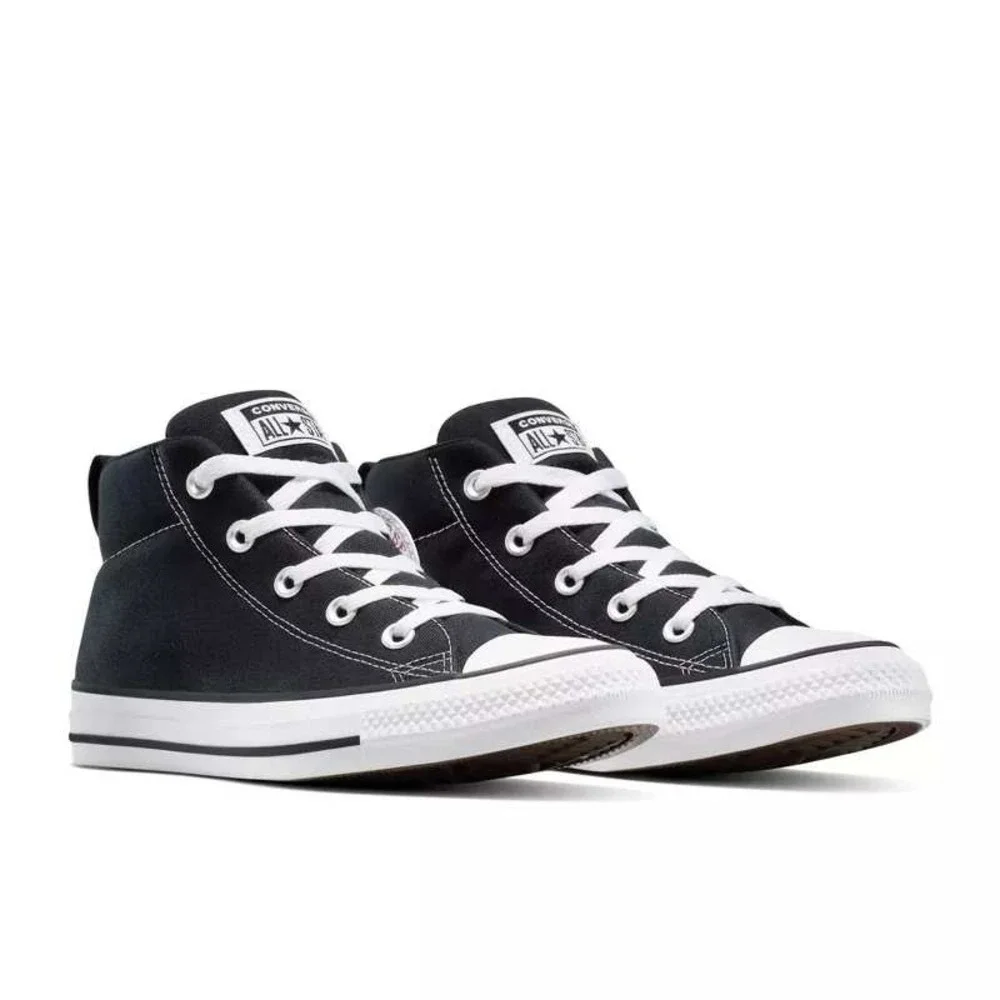 Big Boys Sneakers by Converse Black Mid Top Size 5.5 New With Tags